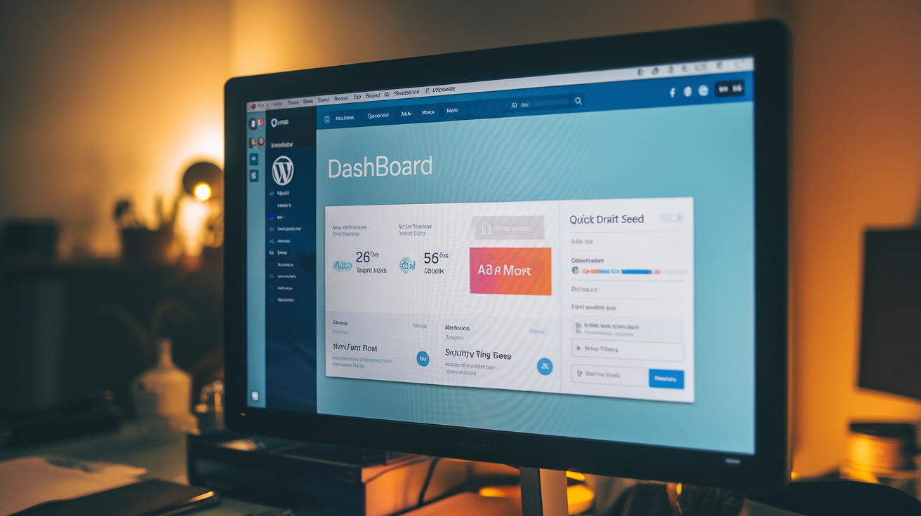 The dashboard home screen